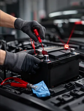 Troca de bateria automotiva com teste elétrico DanCar